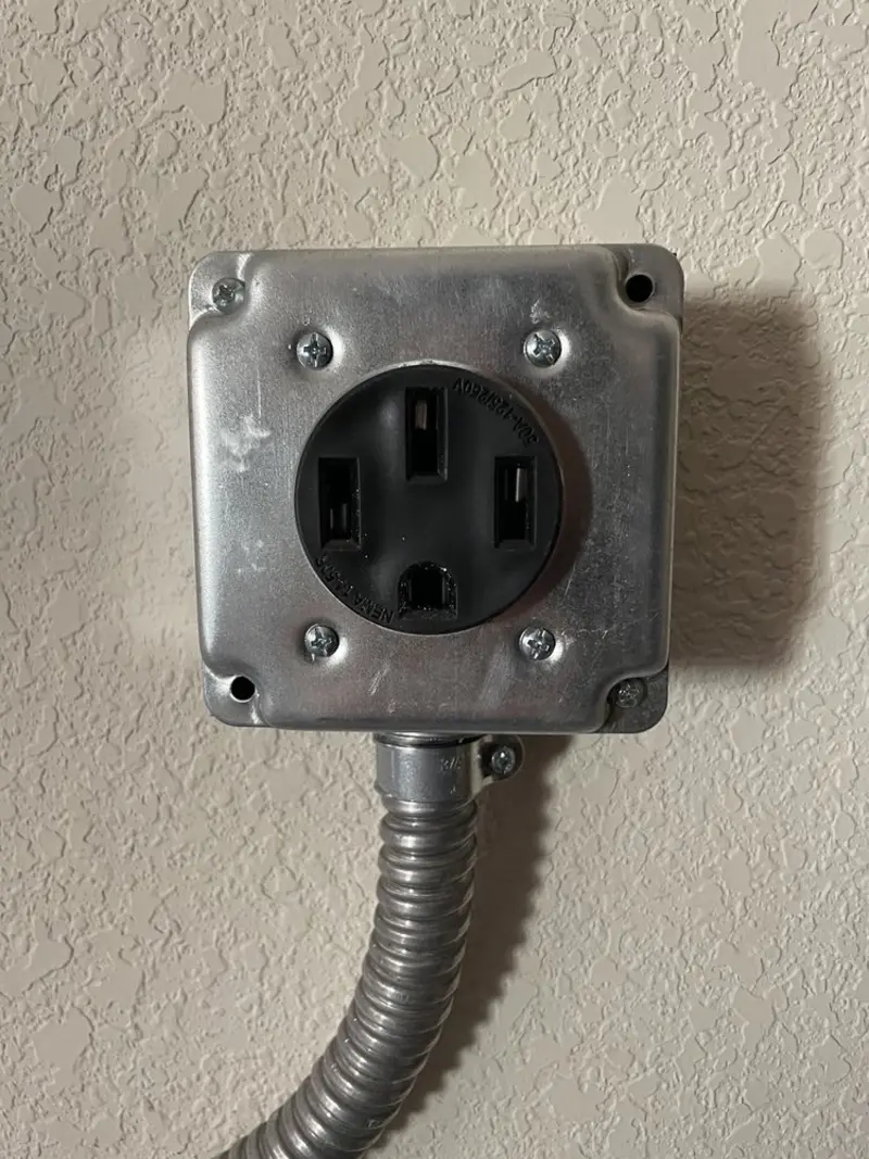 NEMA 14-50 outlet installed for Electrical Panel Upgrade in Sangaree