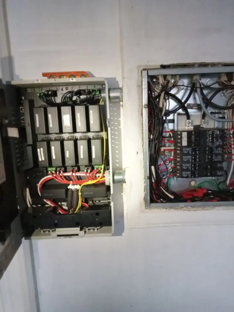 Electrical panel upgrade completed for Security Camera Wiring in Sangaree
